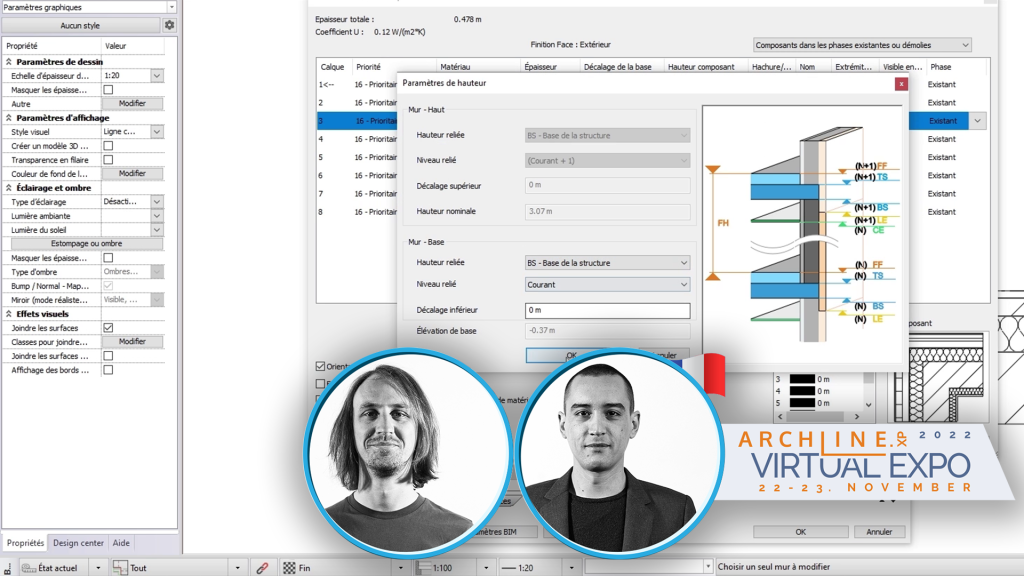 ARCHLine virtual Expo gestion des niveaux
